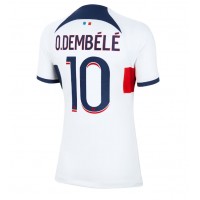 Paris Saint-Germain Ousmane Dembele #10 Bortatröja Kvinnor 2023-24 Korta ärmar